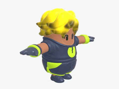 Hana Fall Guy - Fortnite Modelo 3D