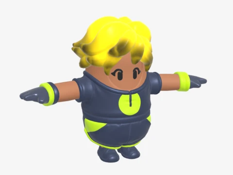 Hana Fall Guy - Fortnite Modelo 3D