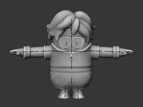 Hana Fall Guy - Fortnite Modelo 3D