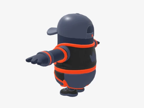Slugger Fall Guy - Fortnite 3D Model