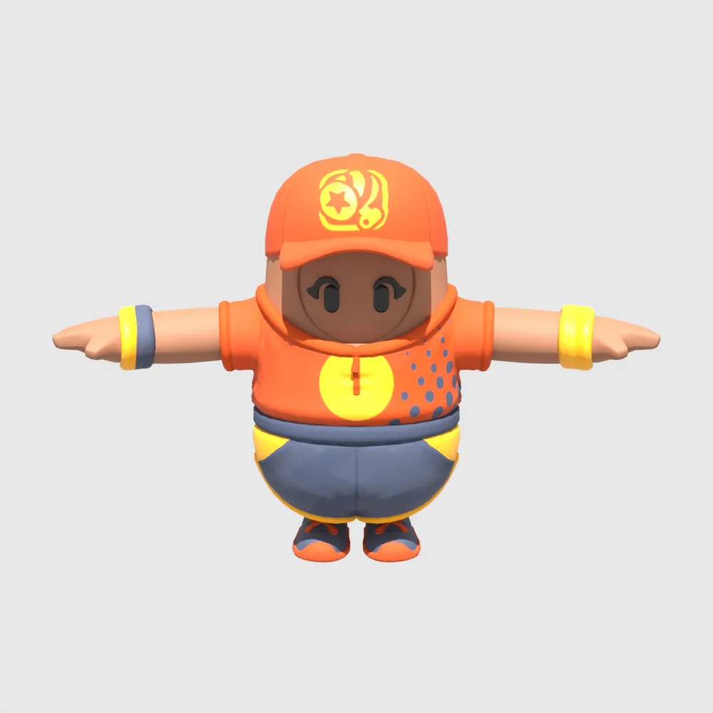 Fastball Fall Guy - Fortnite 3D Model .c4d .max .obj .3ds .fbx .stl .blend 