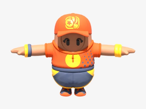 Fastball Fall Guy - Fortnite 3D Model