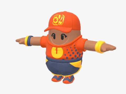 Fastball Fall Guy - Fortnite 3D Model