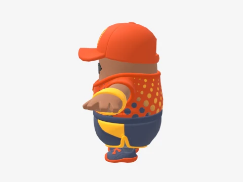 Fastball Fall Guy - Fortnite 3D Model