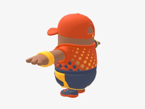 Fastball Fall Guy - Fortnite 3D Model