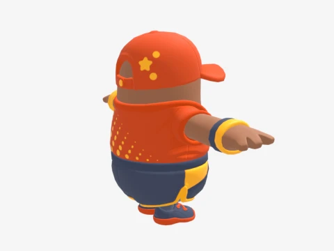 Fastball Fall Guy - Fortnite 3D Model