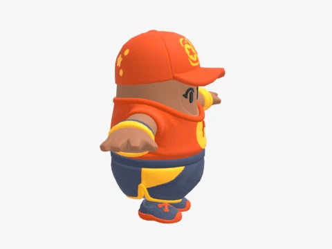 Fastball Fall Guy - Fortnite 3D Model