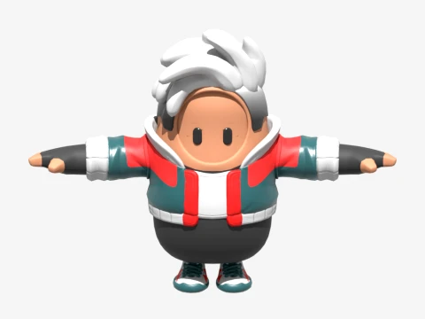 Vendetta Fall Guy - Fortnite 3D Model