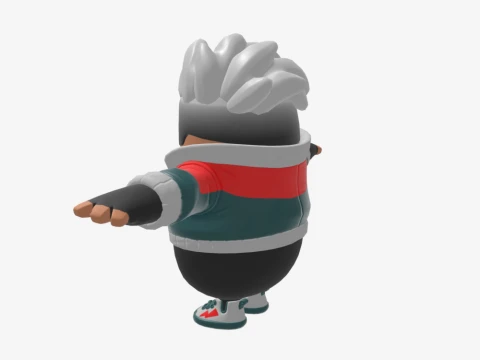 Vendetta Fall Guy - Fortnite 3D Model