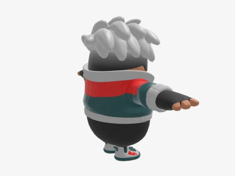 Vendetta Fall Guy - Fortnite 3D Model