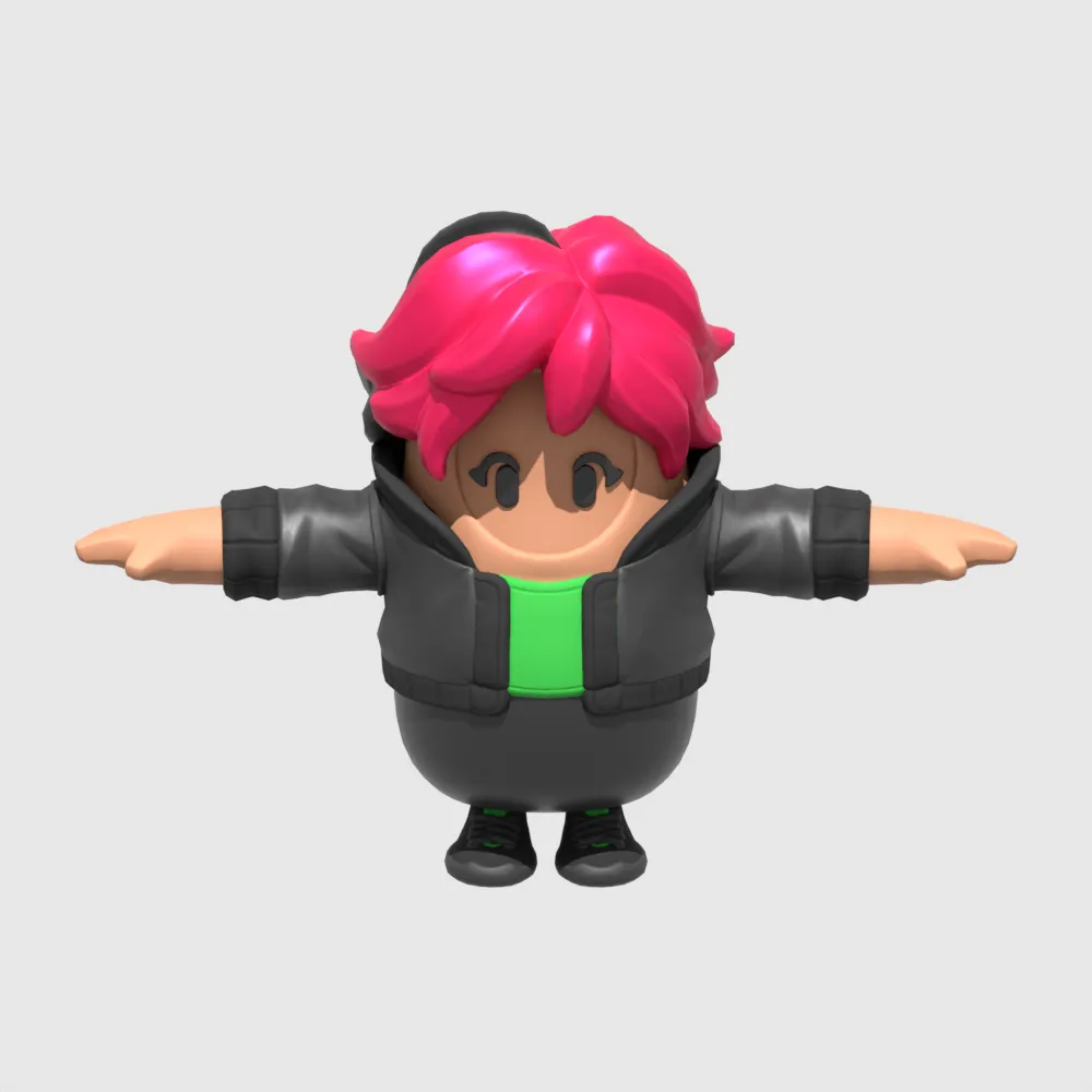 Sunny Fall Guy - Fortnite 3D Model .c4d .max .obj .3ds .fbx .stl .blend 
