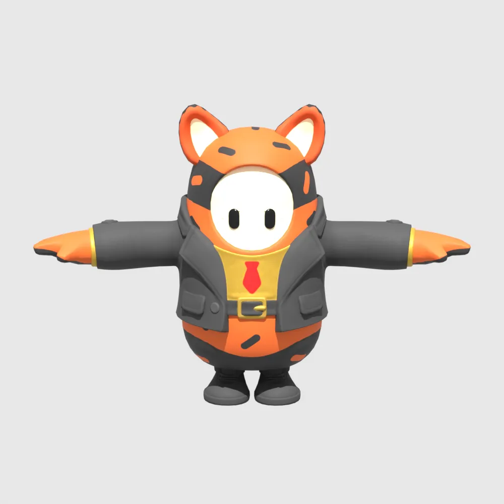 Oscar D&uuml;şen Adam - Fortnite 3D Model .c4d .max .obj .3ds .fbx .stl .blend 