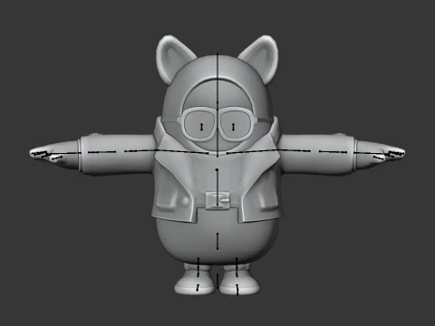 Oscar D&uuml;şen Adam - Fortnite 3D Model