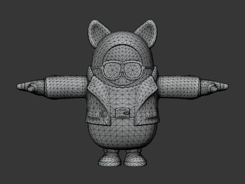 Oscar D&uuml;şen Adam - Fortnite 3D Model