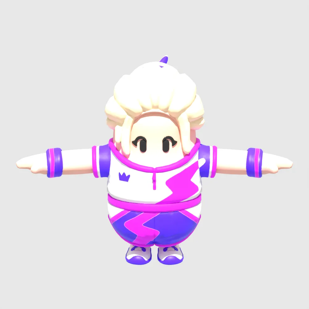 Haylee Skye Fall Guy - Fortnite 3D Model .c4d .max .obj .3ds .fbx .stl .blend 