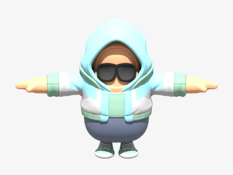 Jax Spade Fall Guy - Fortnite 3D Model