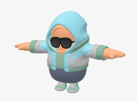Jax Spade Fall Guy - Fortnite 3D Model