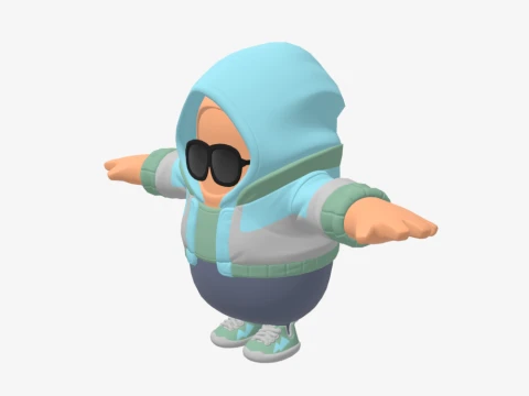 Jax Spade Fall Guy - Fortnite 3D Model