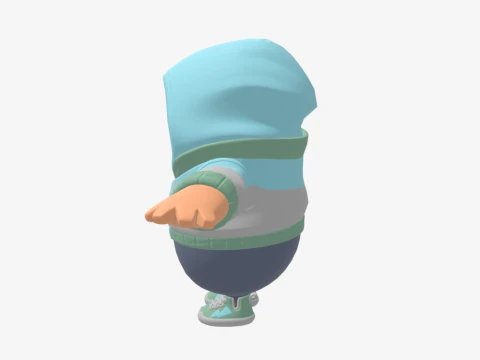 Jax Spade Fall Guy - Fortnite 3D Model