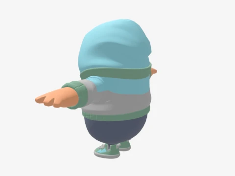 Jax Spade Fall Guy - Fortnite 3D Model