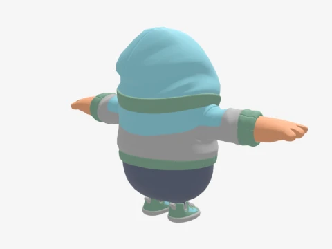 Jax Spade Fall Guy - Fortnite 3D Model