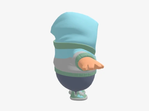Jax Spade Fall Guy - Fortnite 3D Model