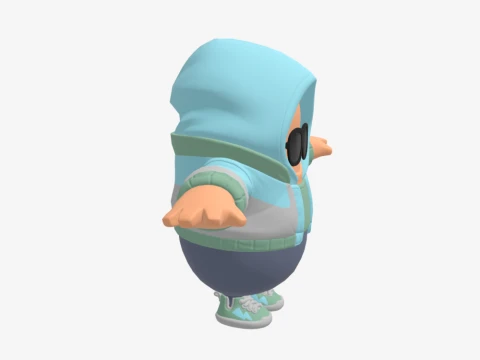 Jax Spade Fall Guy - Fortnite 3D Model