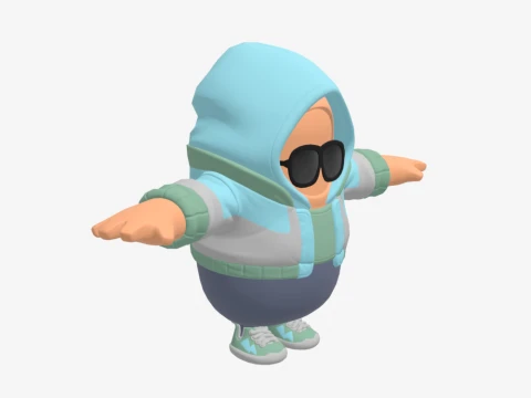 Jax Spade Fall Guy - Fortnite 3D Model