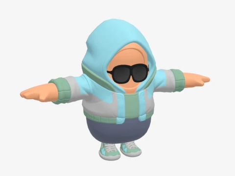 Jax Spade Fall Guy - Fortnite 3D Model
