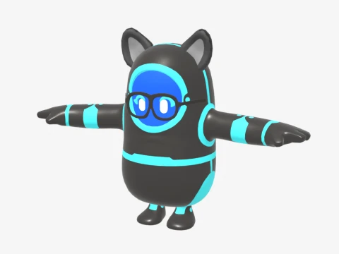 Neko-RX1 Fall Guy - Fortnite 3D Model