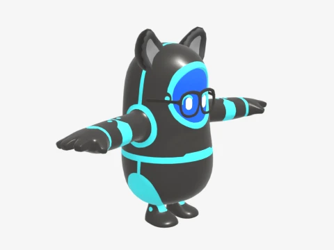 Neko-RX1 Fall Guy - Fortnite 3D Model