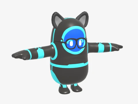 Neko-RX1 Fall Guy - Fortnite 3D Model