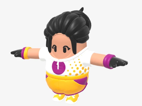 Pawline Fall Guy - Fortnite 3D Model
