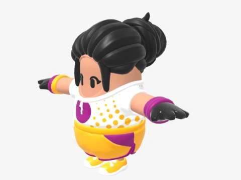Pawline Fall Guy - Fortnite 3D Model