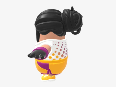 Pawline Fall Guy - Fortnite 3D Model
