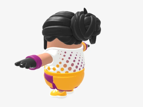 Pawline Fall Guy - Fortnite 3D Model
