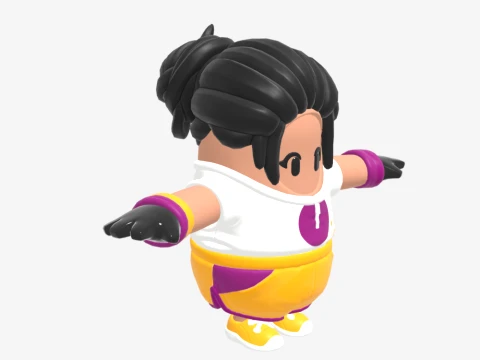 Pawline Fall Guy - Fortnite 3D Model