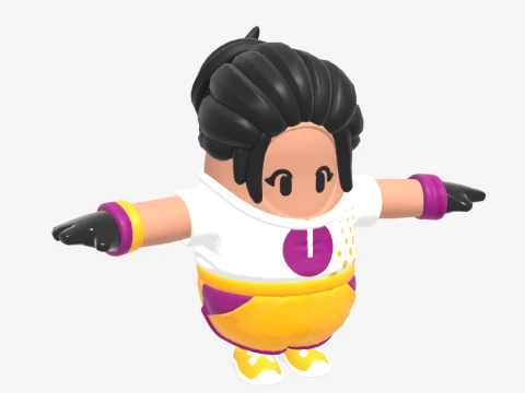 Pawline Fall Guy - Fortnite 3D Model