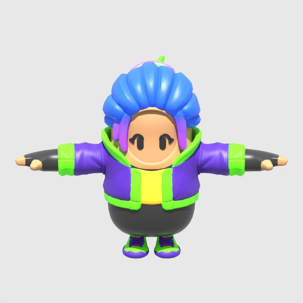 ピクシーフォールガイ - フォートナイト 3Dモデル .c4d .max .obj .3ds .fbx .stl .blend 