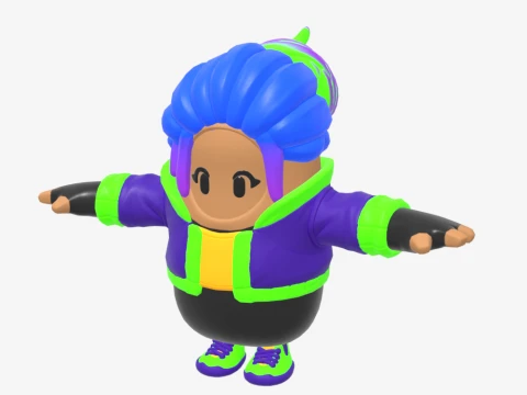 ピクシーフォールガイ - フォートナイト 3Dモデル