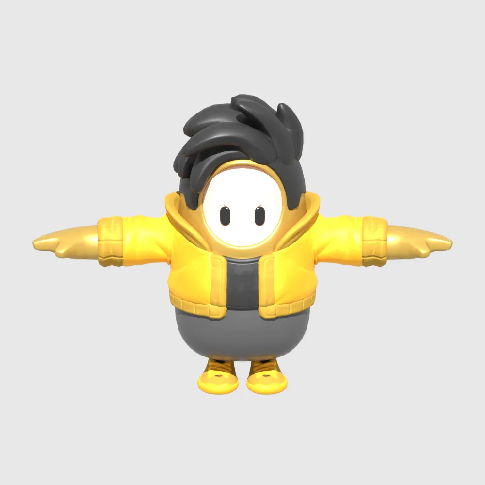 Golden Gear Midas Fall Guy - Fortnite Modelo 3D .c4d .max .obj .3ds .fbx .stl .blend 
