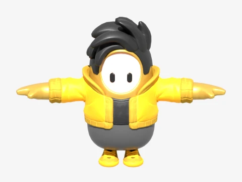 Equipo Dorado Midas Fall Guy - Fortnite Modelo 3D