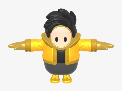 Golden Gear Midas Fall Guy - Fortnite Modelo 3D