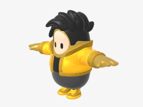 Golden Gear Midas Fall Guy - Fortnite Modelo 3D