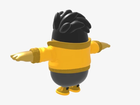 Golden Gear Midas Fall Guy - Fortnite Modelo 3D