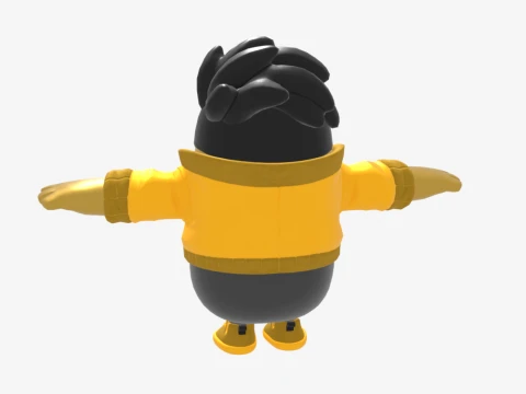 Golden Gear Midas Fall Guy - Fortnite Modelo 3D