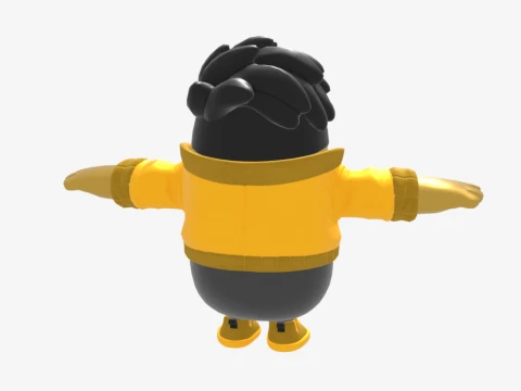 Golden Gear Midas Fall Guy - Fortnite Modelo 3D