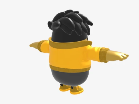 Golden Gear Midas Fall Guy - Fortnite Modelo 3D
