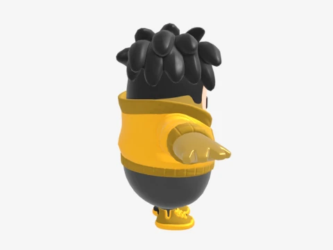 Golden Gear Midas Fall Guy - Fortnite Modelo 3D