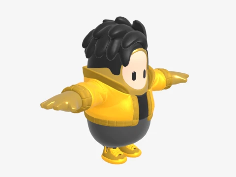 Golden Gear Midas Fall Guy - Fortnite Modelo 3D
